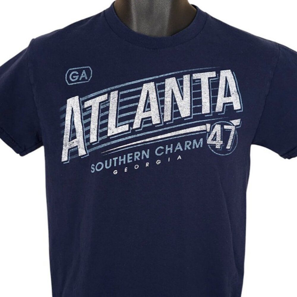 Atlanta Georgia T Shirt Mens Size Small Blue Southern Charm Travel Destination